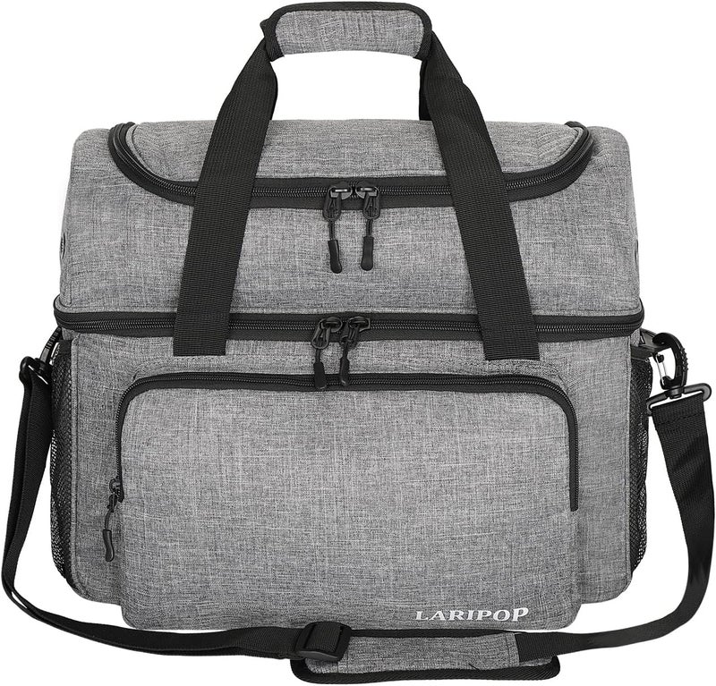 LARIPOP 2 Ball Bowling Bag, Double Bowling Ball Bag with Dual Padded Holder & Shoe Compartment- Fits Shoes Up to Mens Size 16 - Image 1